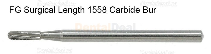 10Pcs FG Surgical Burs 1557 1558 Dental Friction Grip Dome Fissure Carbide Burs